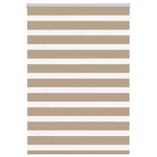 Store zèbre marron sable largeur du tissu 95,9 cm polyester