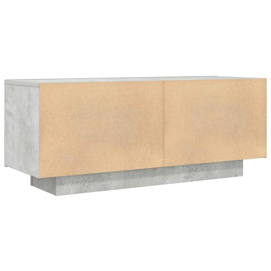 Meuble TV Gris béton 100x35x40 cm Bois d'ingénierie - 5
