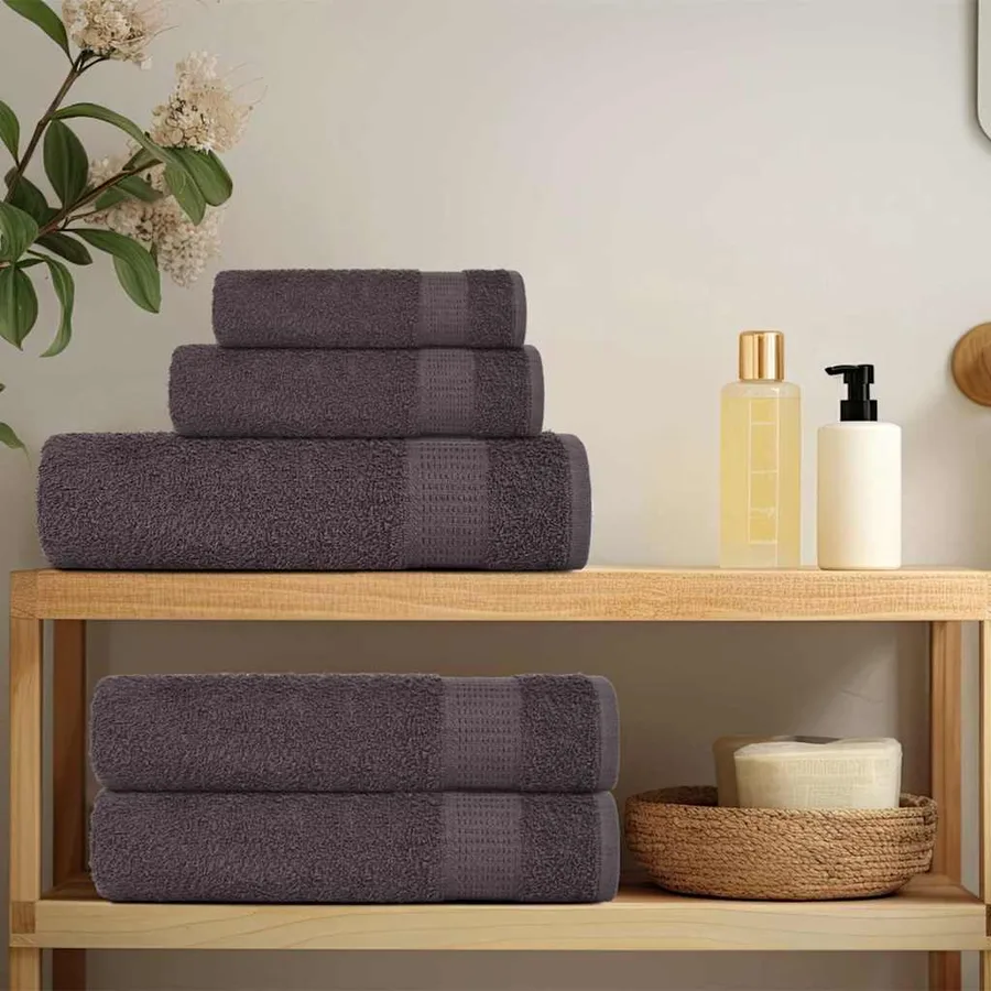 Serviettes de sauna FROGN 25 pcs anthracite 80x200 cm 360 g/m² - 3