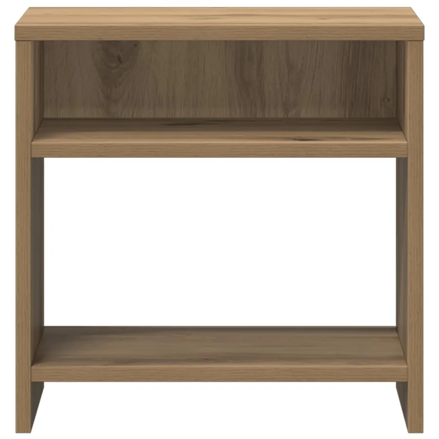 Tables de chevet 2 pcs chêne artisanal bois d'ingénierie - 6
