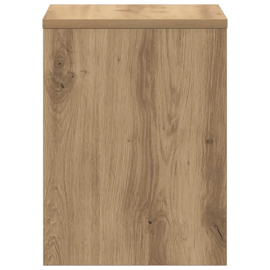 Tables de chevet 2 pcs chêne artisanal bois d'ingénierie - 7