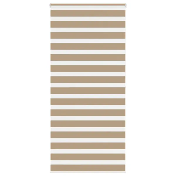 Store zèbre marron sable largeur du tissu 90,9 cm polyester