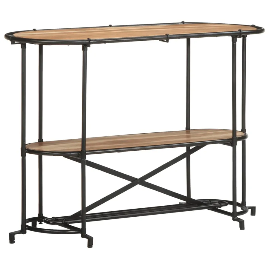 Table console 110x42x76 cm bois massif d'acacia - 2