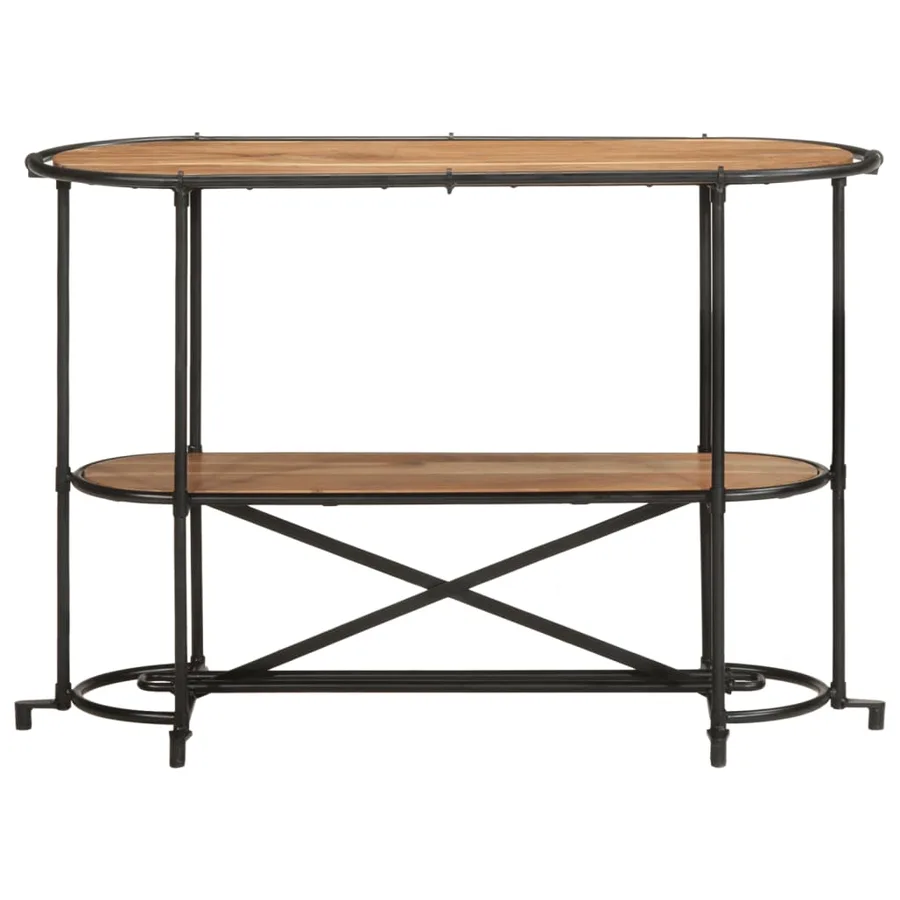 Table console 110x42x76 cm bois massif d'acacia - 4