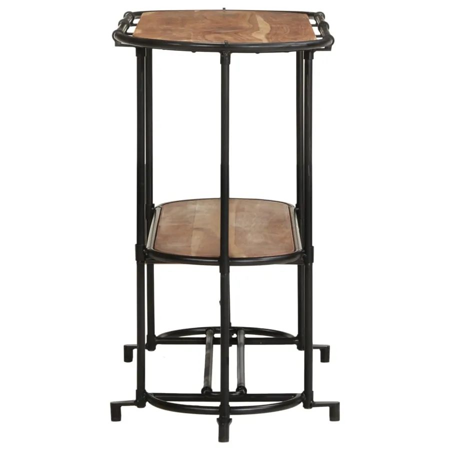 Table console 110x42x76 cm bois massif d'acacia - 5