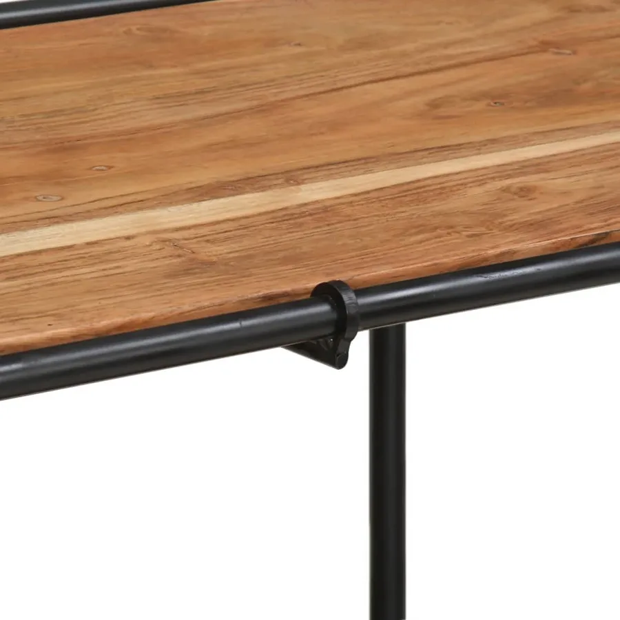 Table console 110x42x76 cm bois massif d'acacia - 7