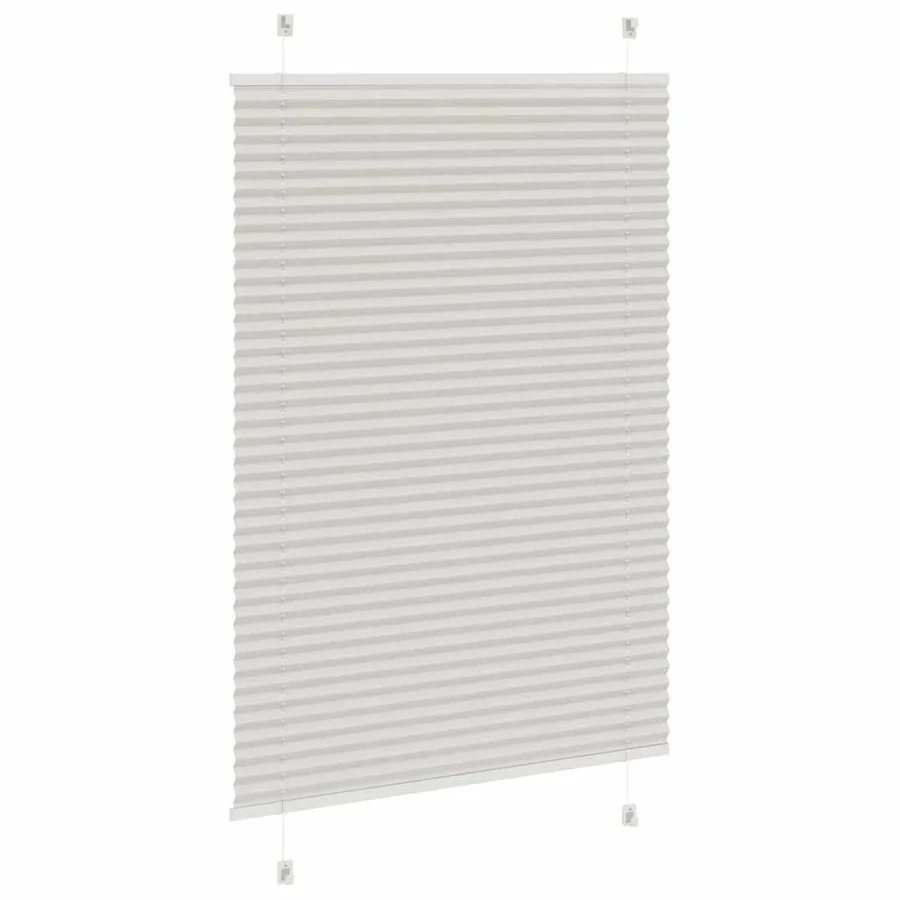 Store plissé gris clair 90x100 cm largeur du tissu 89,4 cm - 4