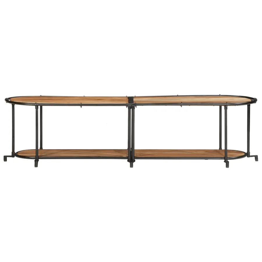 Meuble TV 160x42x40 cm bois d'acacia massif - 4