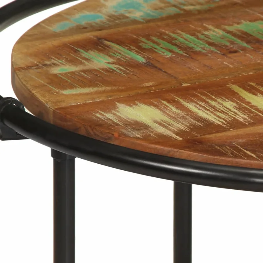 Table basse 110x55x40 cm bois massif de récupération - 6