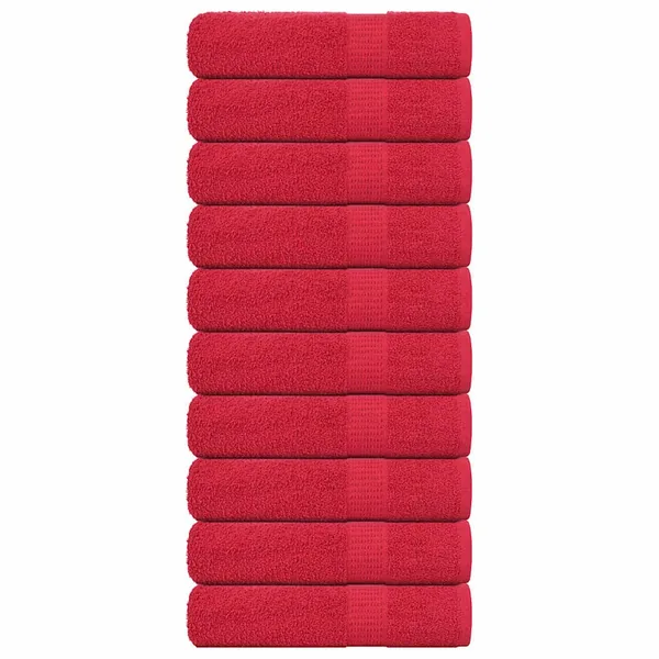 Serviettes de douche FROGN 10 pcs rouge 70x140 cm 360 g/m²