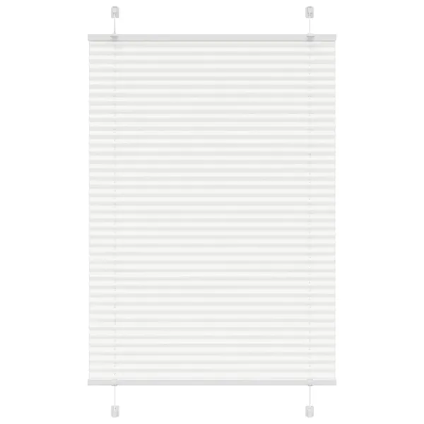 Store plissé blanc 95x150 cm largeur du tissu 94,4 cm polyester