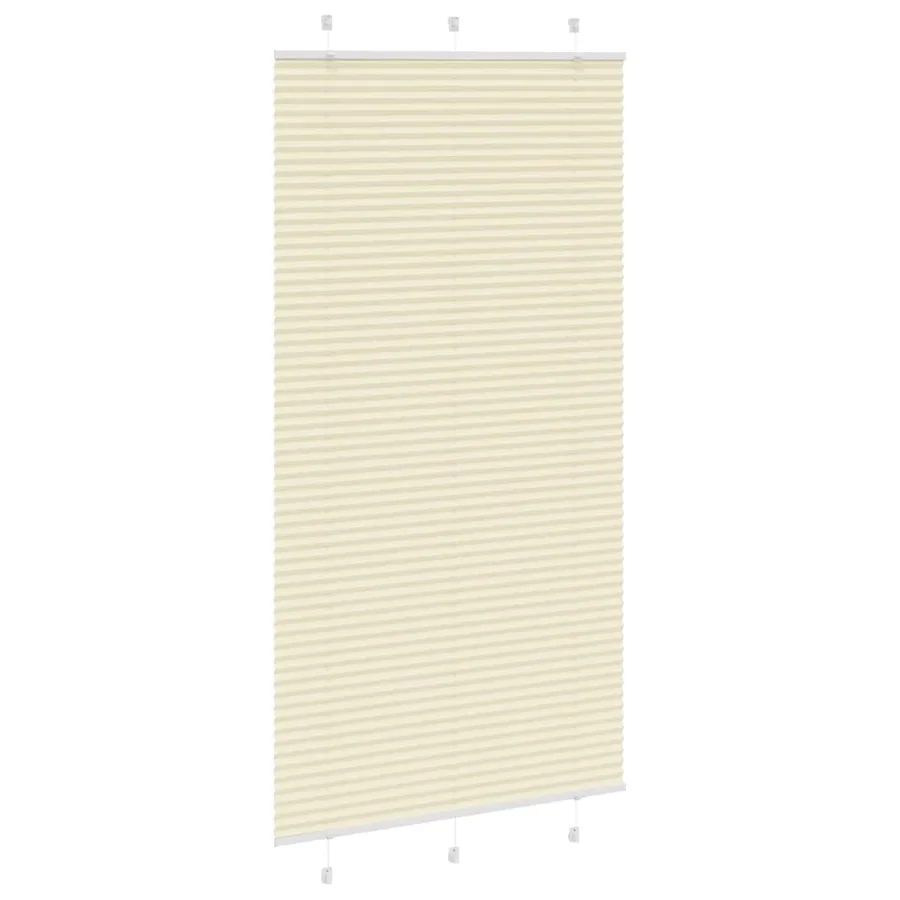Store plissé crème 105x200cm largeur du tissu 104,4cm polyester - 3