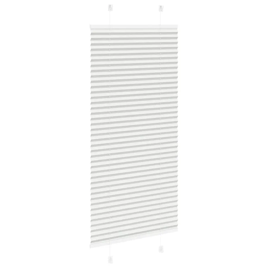 Store plissé gris clair 65x150 cm largeur du tissu 64,4 cm - 4