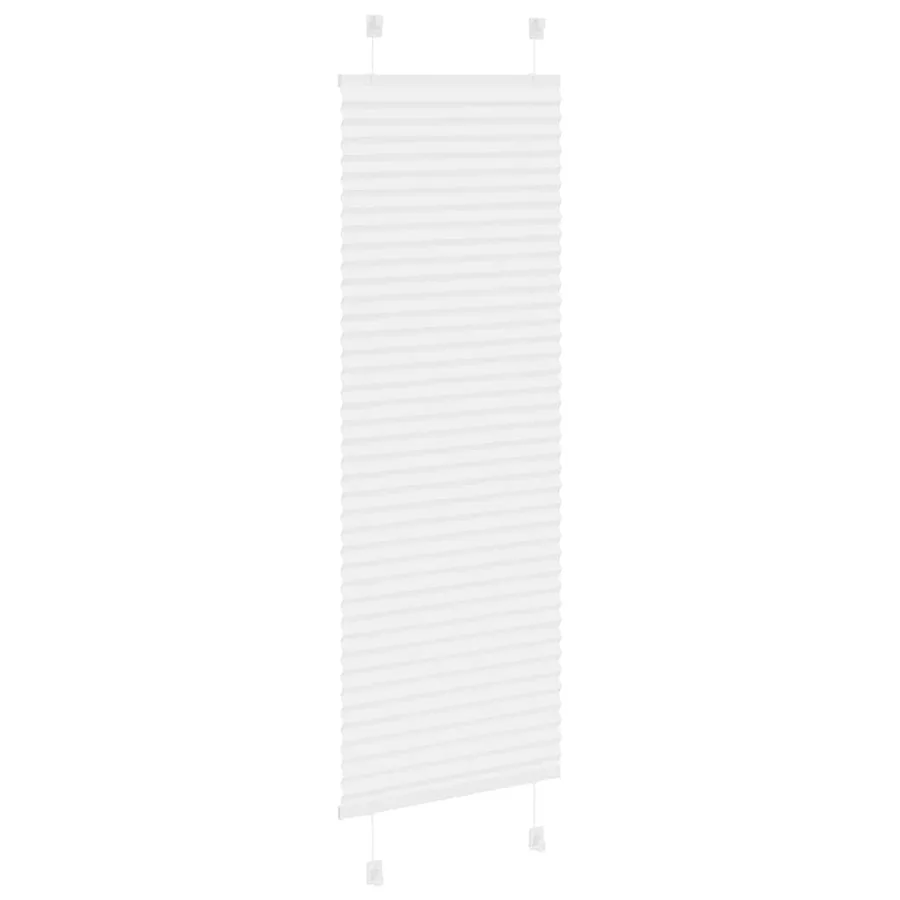 Store plissé blanc 50x150 cm largeur du tissu 49,4 cm polyester - 4