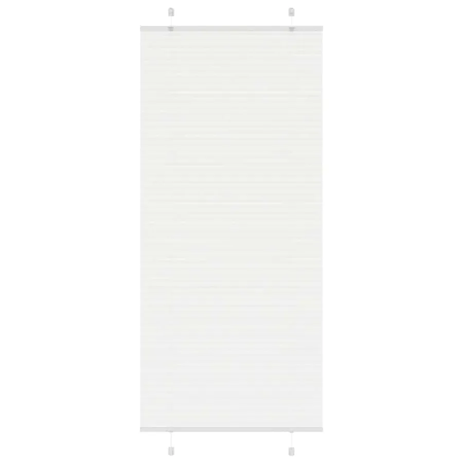 Store plissé blanc 90x200 cm largeur du tissu 89,4 cm polyester