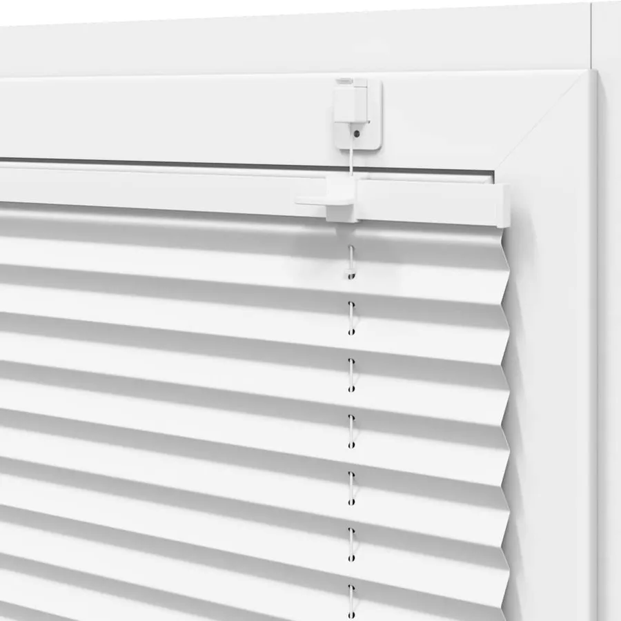 Store plissé blanc 90x200 cm largeur du tissu 89,4 cm polyester - 10