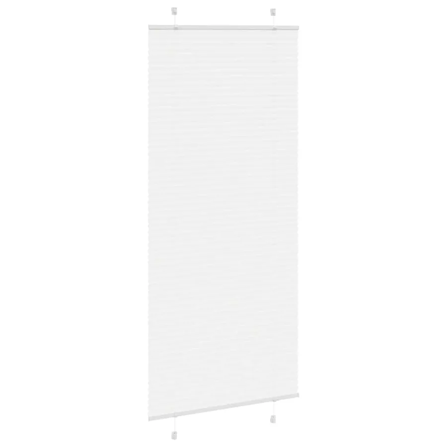 Store plissé blanc 90x200 cm largeur du tissu 89,4 cm polyester - 3