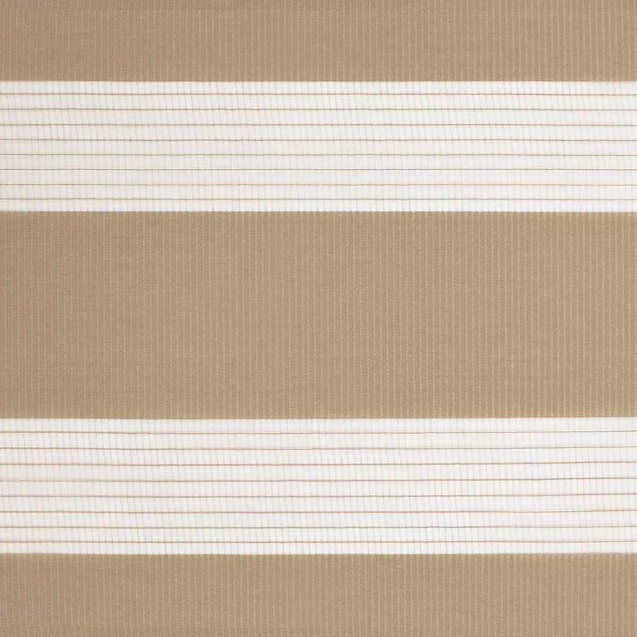 Store zèbre marron sable largeur du tissu 155,9 cm polyester - 15