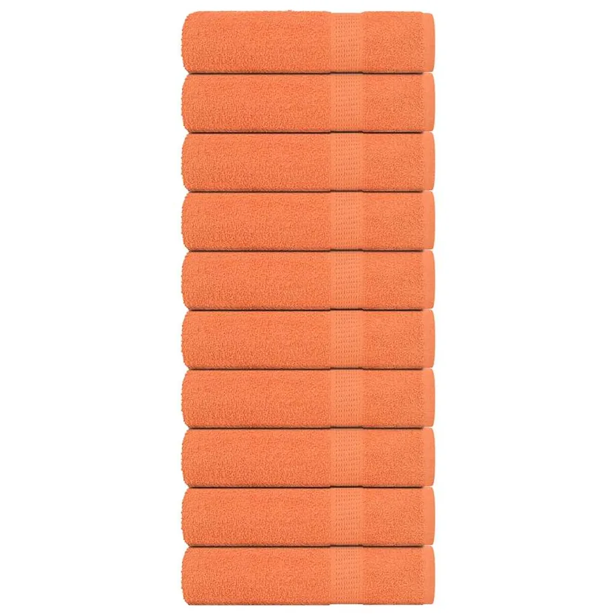 Serviettes de bain FROGN 10 pcs orange 100x150 cm 360 g/m²