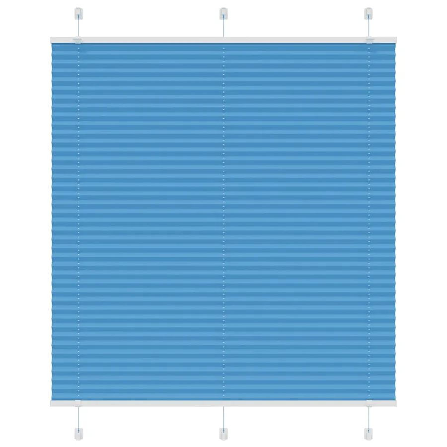 Store plissé bleu 120x100 cm largeur du tissu 119,4cm polyester