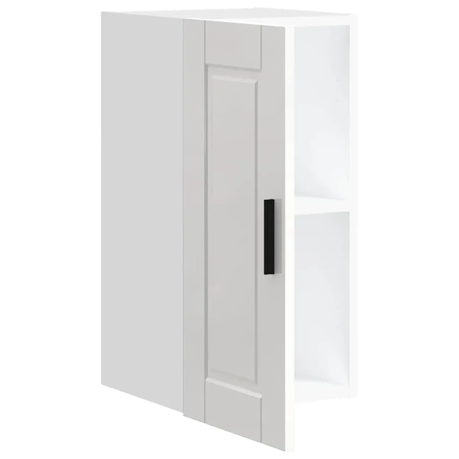 Armoire murale de cuisine Porto blanc brillant bois ingénierie - 8