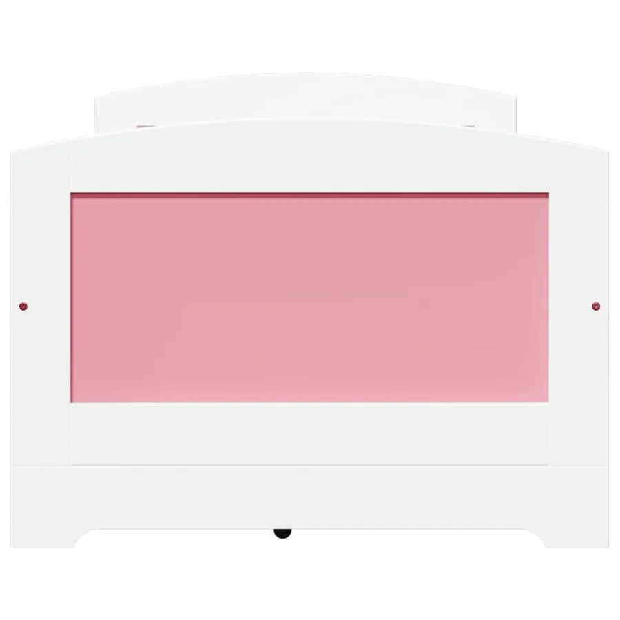 Lit de jour et 5 tiroirs sans matelas IRUN blanc rose 90x200 cm - 7
