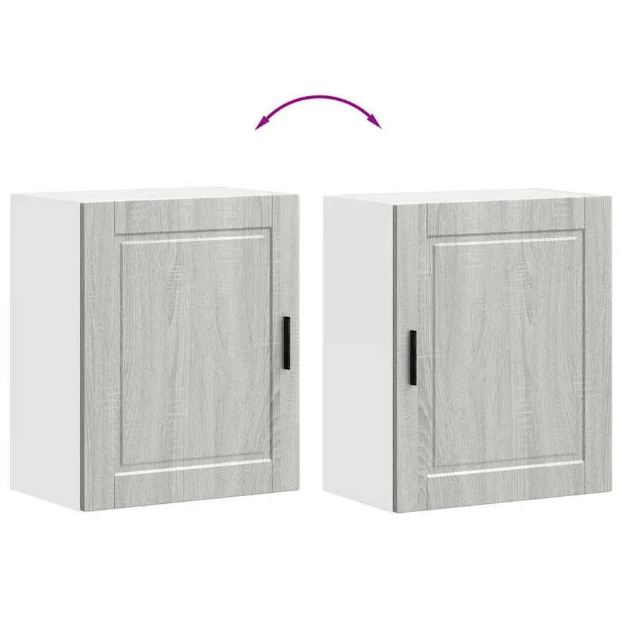 Armoires murales de cuisine 2 pcs Porto sonoma gris - 10