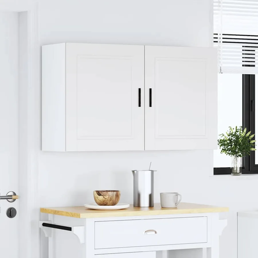 Armoires murales de cuisine 2 pcs Porto blanc bois d'ingénierie - 3