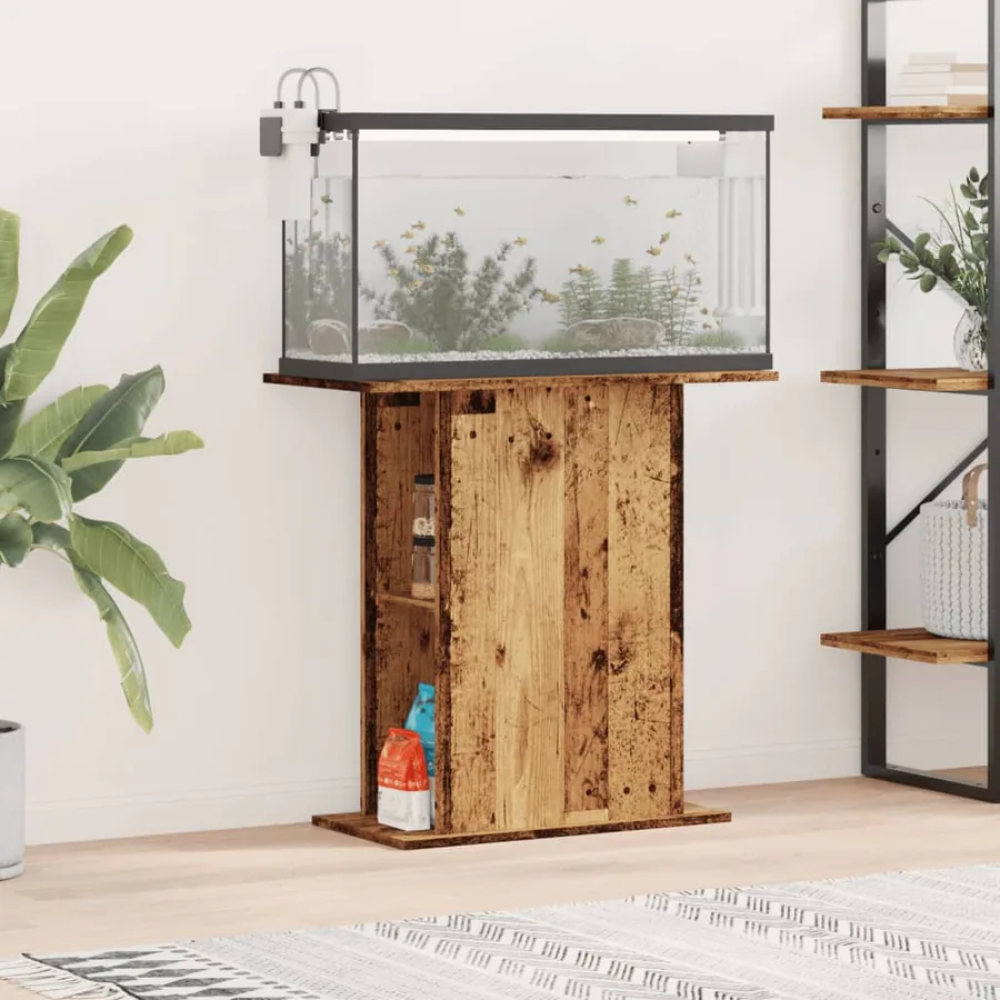 Support d'aquarium en bois ancien 36 x 75 x 72,5 cm Bois d'ingénierie