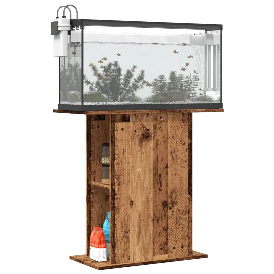 Support d'aquarium en bois ancien 36 x 75 x 72,5 cm Bois d'ingénierie - 3