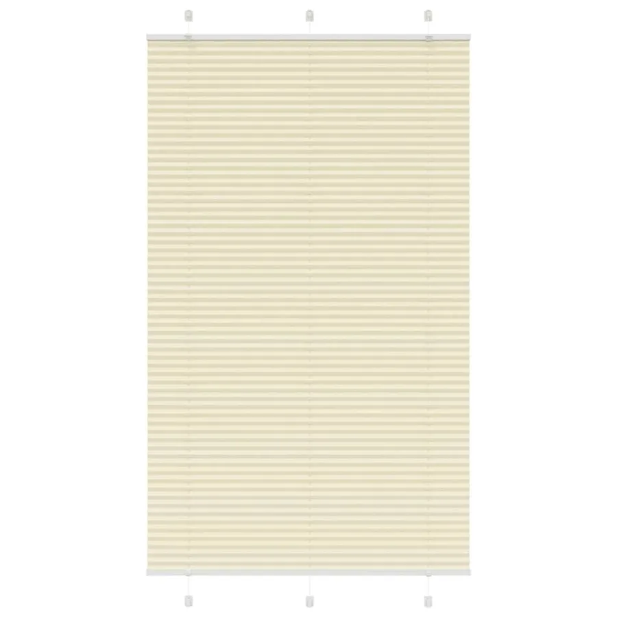 Store plissé crème 115x200cm largeur du tissu 114,4cm polyester