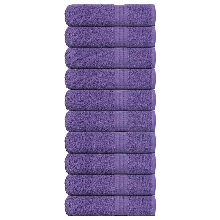 Serviettes de douche FROGN 10 pcs violet 70x140cm 360 g/m²