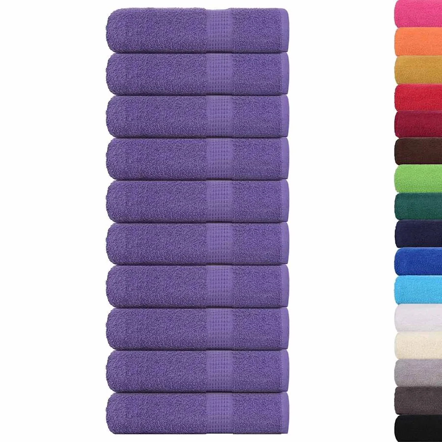 Serviettes de douche FROGN 10 pcs violet 70x140cm 360 g/m² - 2