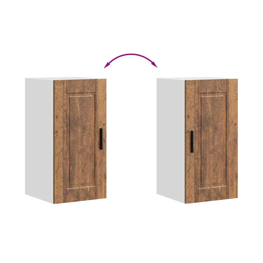 Armoire murale de cuisine Porto vieux bois bois d'ingénierie - 8