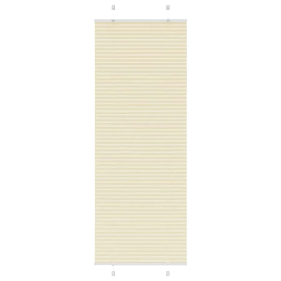 Store plissé crème 80x200 cm largeur du tissu 79,4 cm polyester