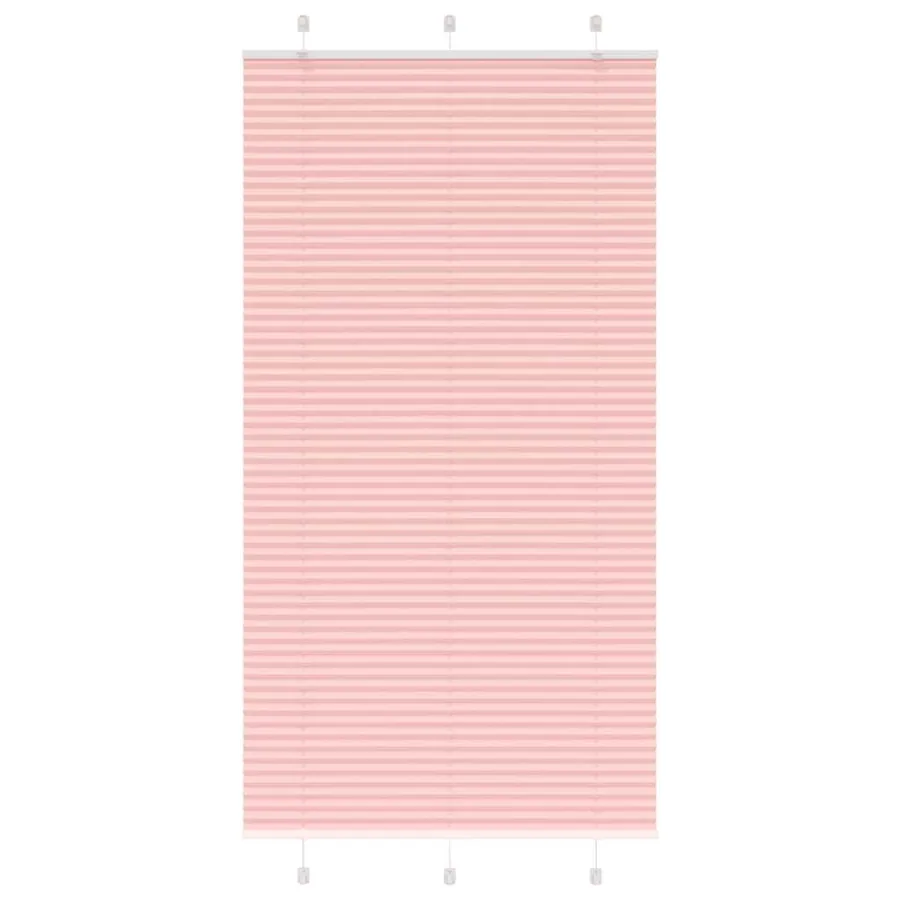 Store plissé rose 105x200 cm largeur du tissu 104,4cm polyester
