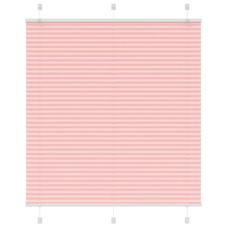 Store plissé rose 115x150 cm largeur du tissu 114,4cm polyester