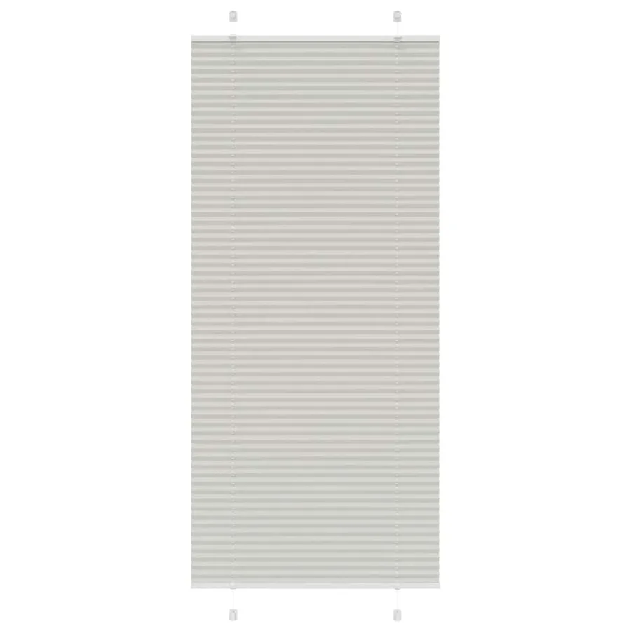 Store plissé gris clair 95x200 cm largeur du tissu 94,4 cm - 2