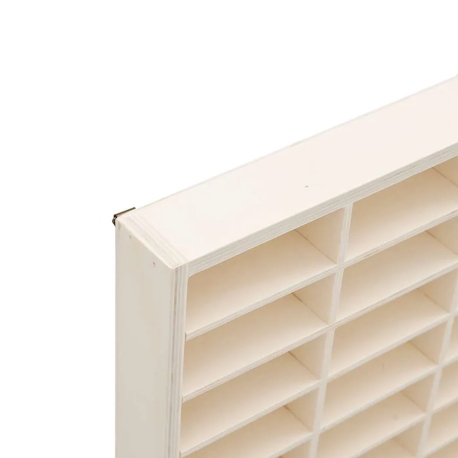 Vitrine de collection en bois avec 90 compartiments 50,5 x 4,5 x 79 cm - 7