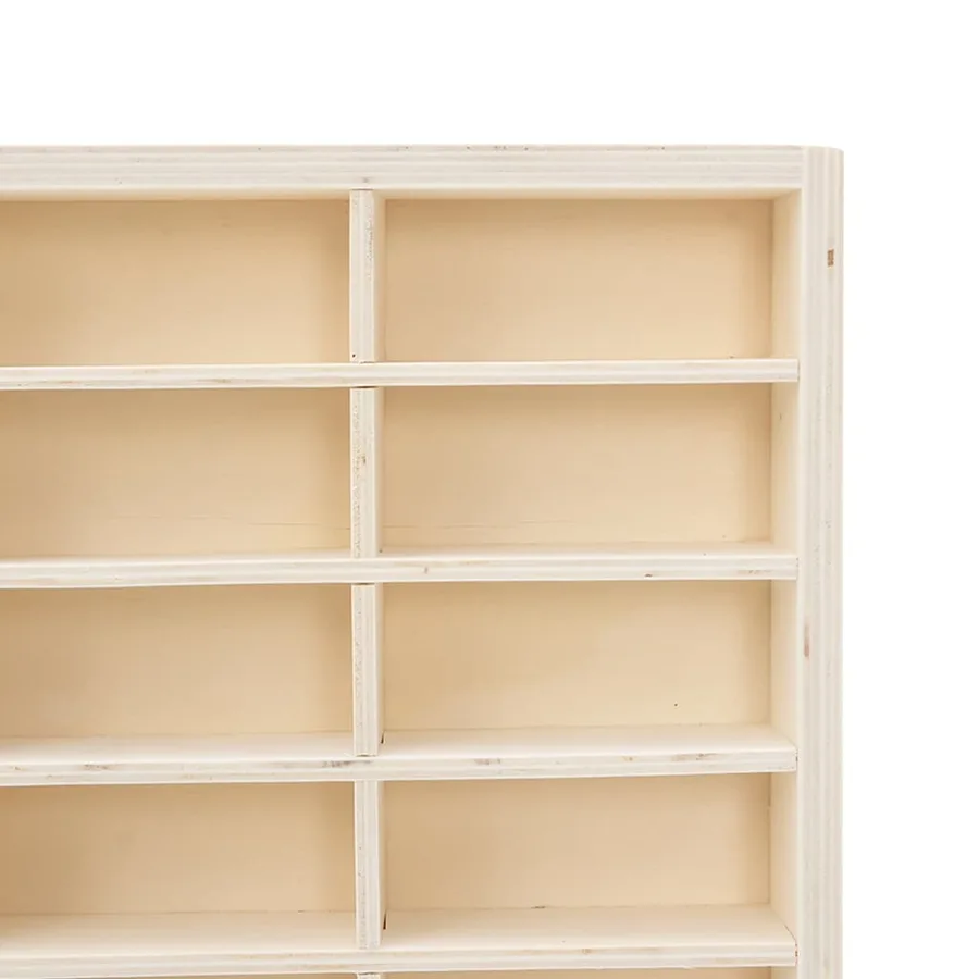 Vitrine de collection en bois avec 90 compartiments 50,5 x 4,5 x 79 cm - 8