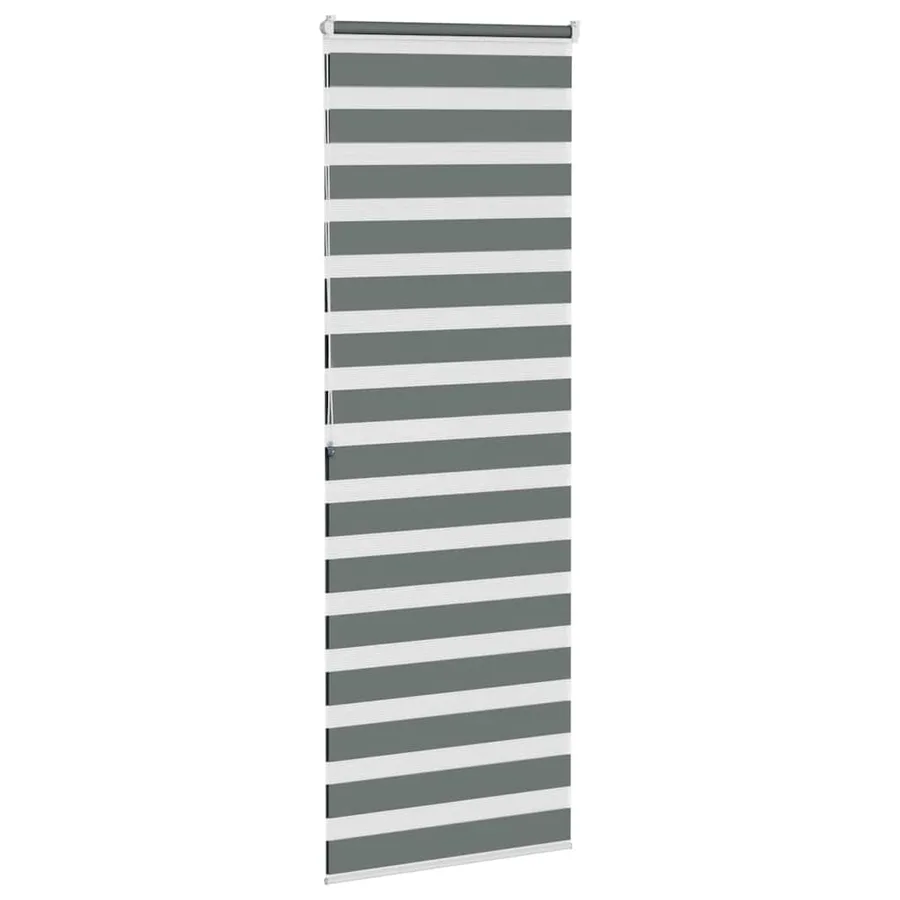 Store zèbre gris foncé largeur du tissu 75,9 cm polyester - 3