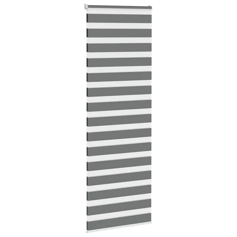 Store zèbre gris foncé largeur du tissu 75,9 cm polyester - 4