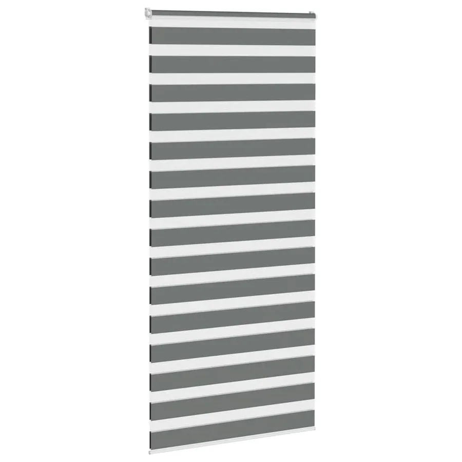Store zèbre gris foncé largeur du tissu 105,9 cm polyester - 3