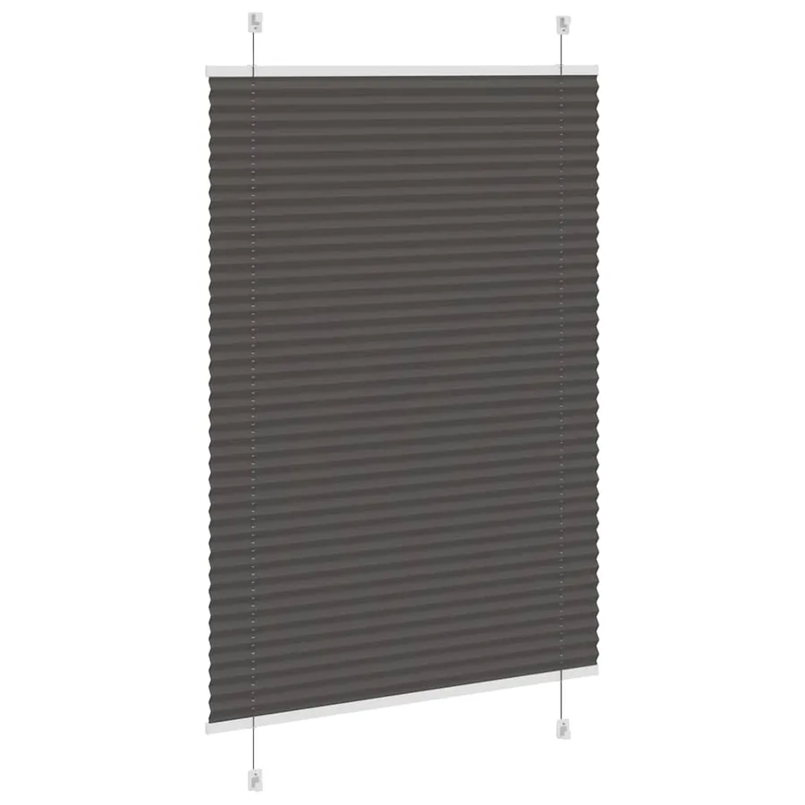 Store plissé noir 100x150 cm largeur du tissu 99,4cm polyester - 4