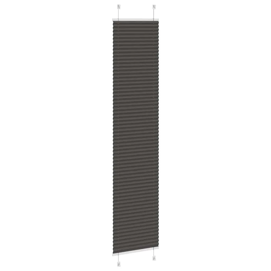 Store plissé noir 40x200 cm largeur du tissu 39,4 cm polyester - 4