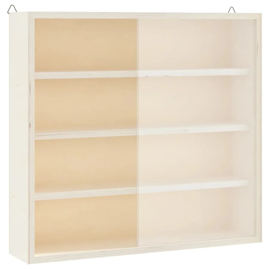 Vitrine de collection en bois avec portes 40x8,5x37cm - 4