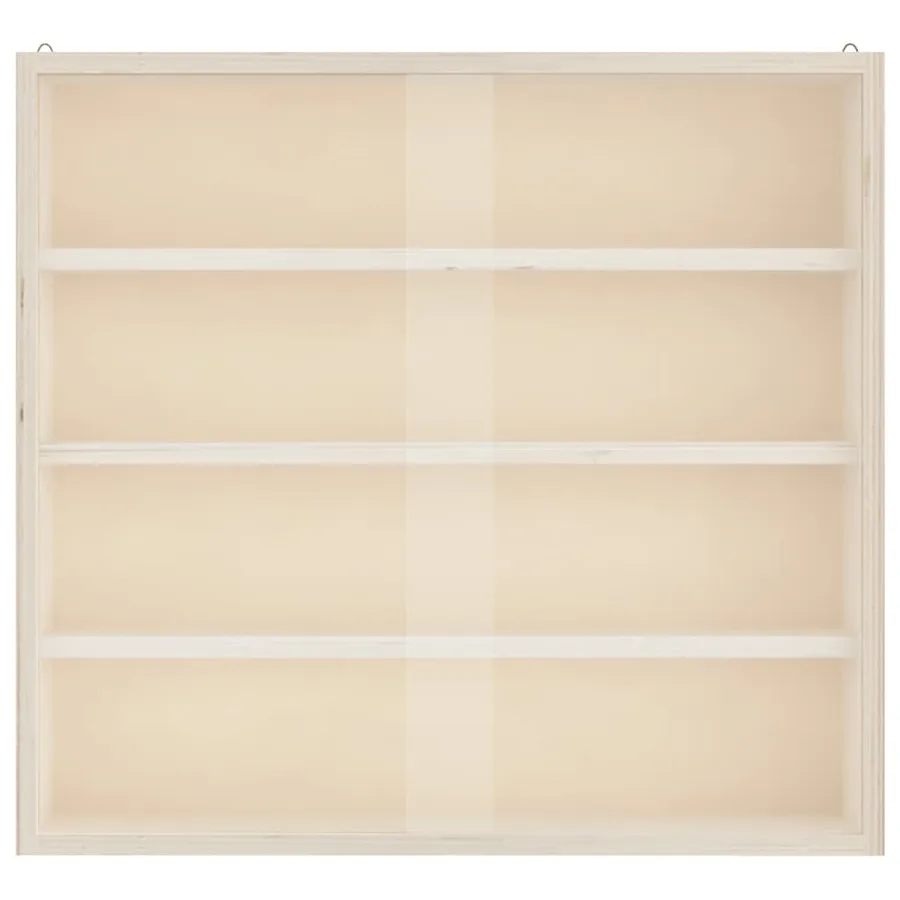 Vitrine de collection en bois avec portes 40x8,5x37cm - 5