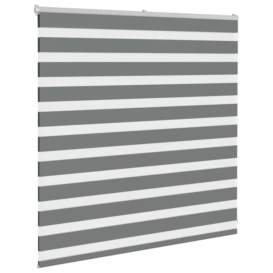 Store zèbre gris foncé largeur du tissu 135,9 cm polyester - 3