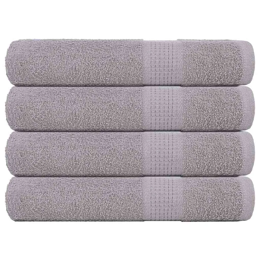 Serviettes FROGN 4 pcs gris 100x200 cm 360 g/m²