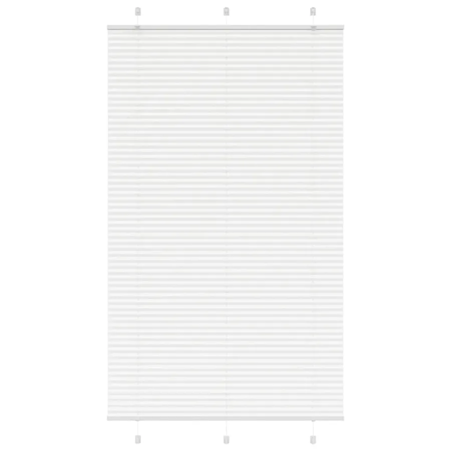Store plissé blanc 115x200cm largeur du tissu 114,4cm polyester